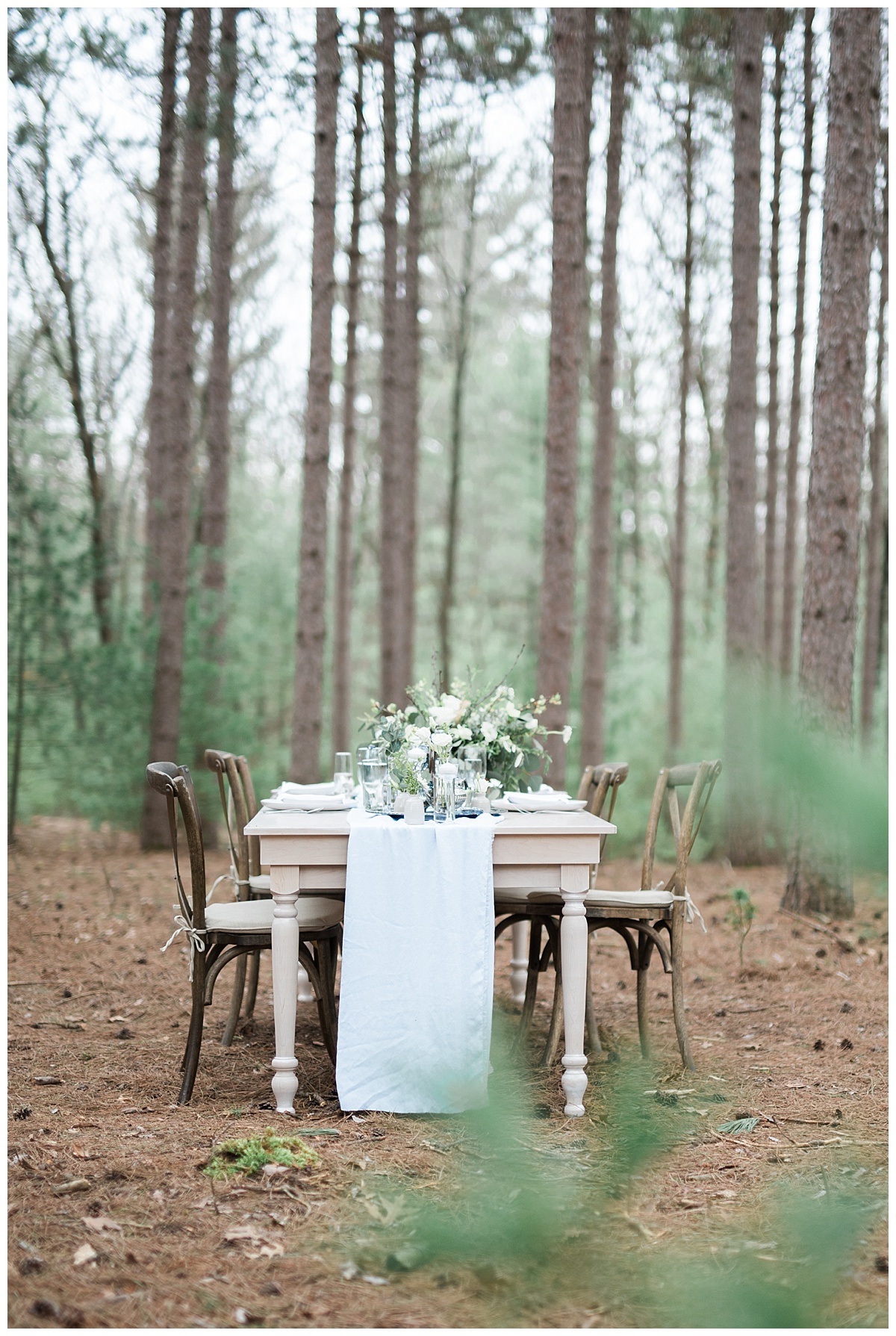 Forest Wedding Burlap and Bells Black River Falls Wisconsin Wedding Photographer Photography Woodsy Elevate Events A La Crate Rentals