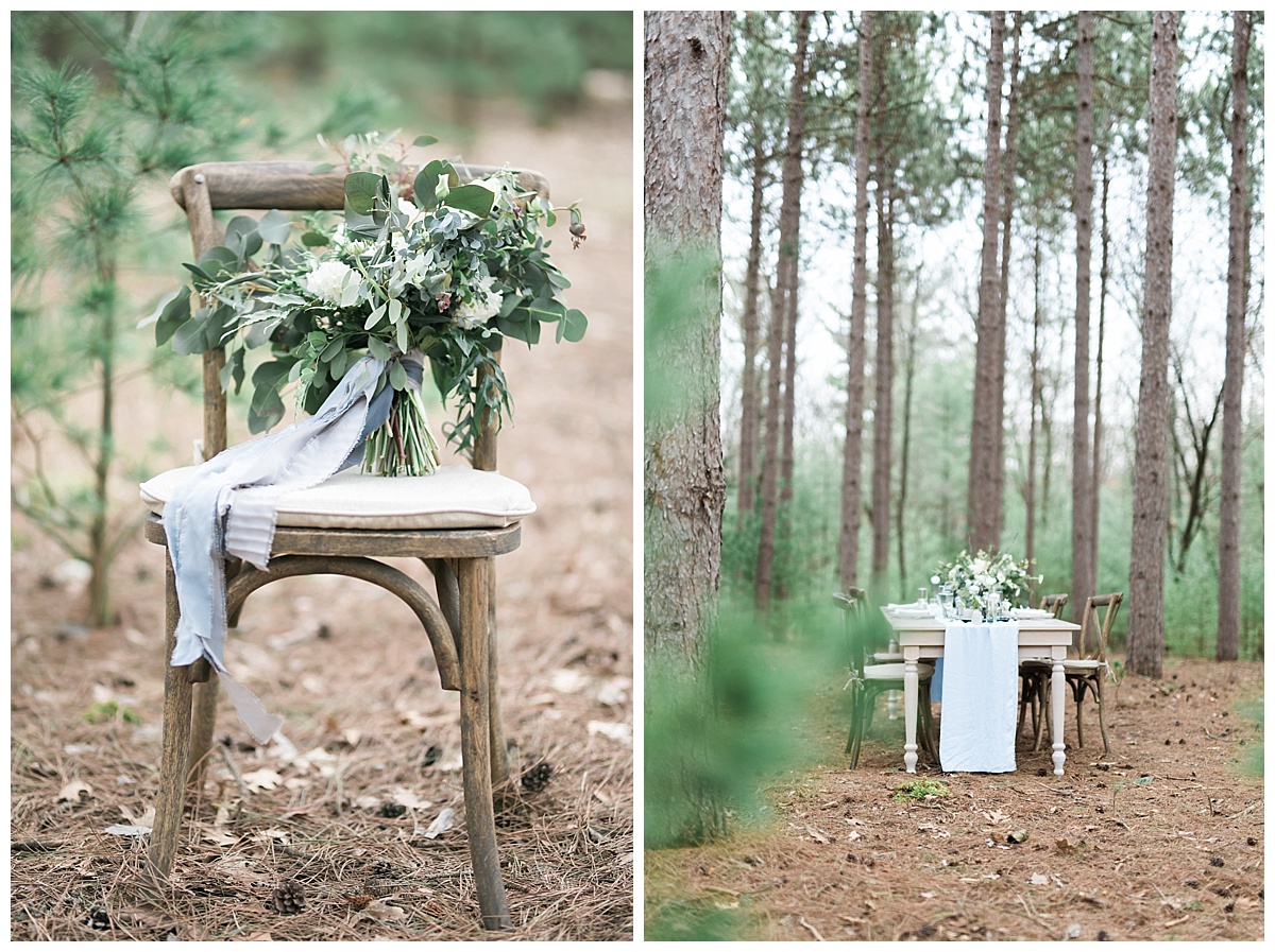 Forest Wedding Burlap and Bells Black River Falls Wisconsin Wedding Photographer Photography Woodsy Elevate Events Minkmaids Madison Wedding Flowers A La Crate Rentals Event Essentials