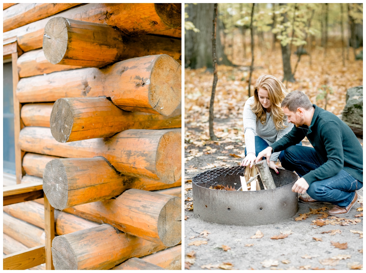 AMBER CHRIS CAMPFIRE ENGAGEMENT SESSION HIGH CLIFF STATE PARK MEGHAN LEE HARRIS WISCONSIN WEDDING PHOTOGRAPHY PHOTOGRAPHER