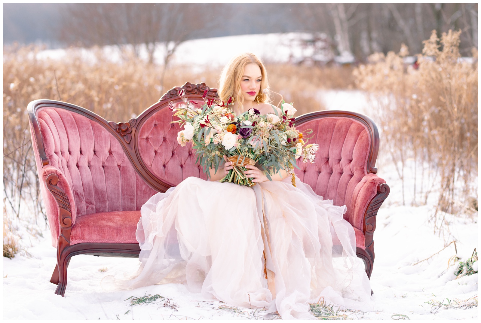 wisconsin wedding photographer meghan lee harris winter sweet legacy rentals