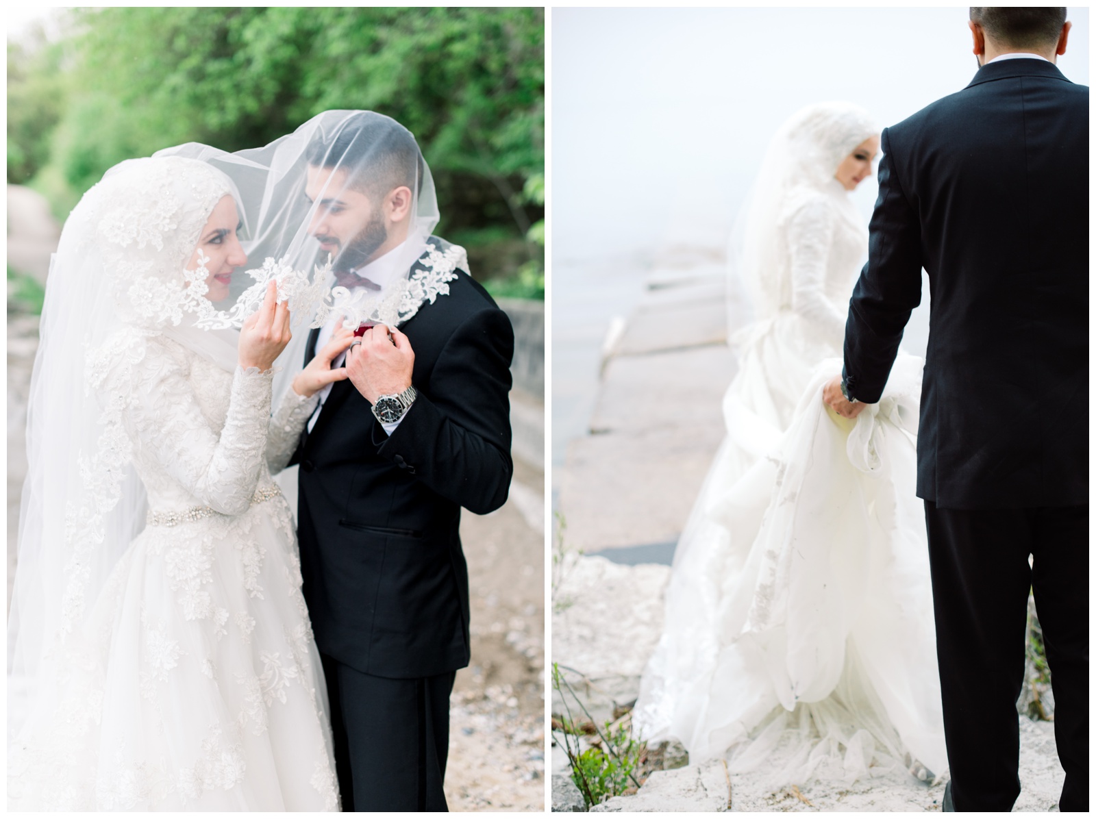 fatima ali milwaukee wedding photographer big bay park whitefish bay wi meghan lee harris wedding lake michigan